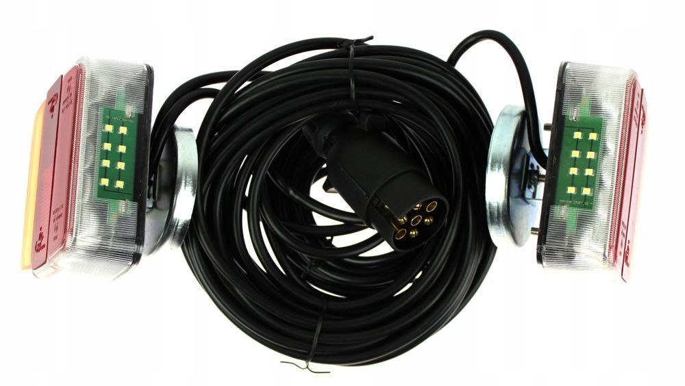 Lampy Tylne Led Diodowe Na Magnes Przyczepy 12M