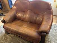 Sofa skórzana dwuosobowa