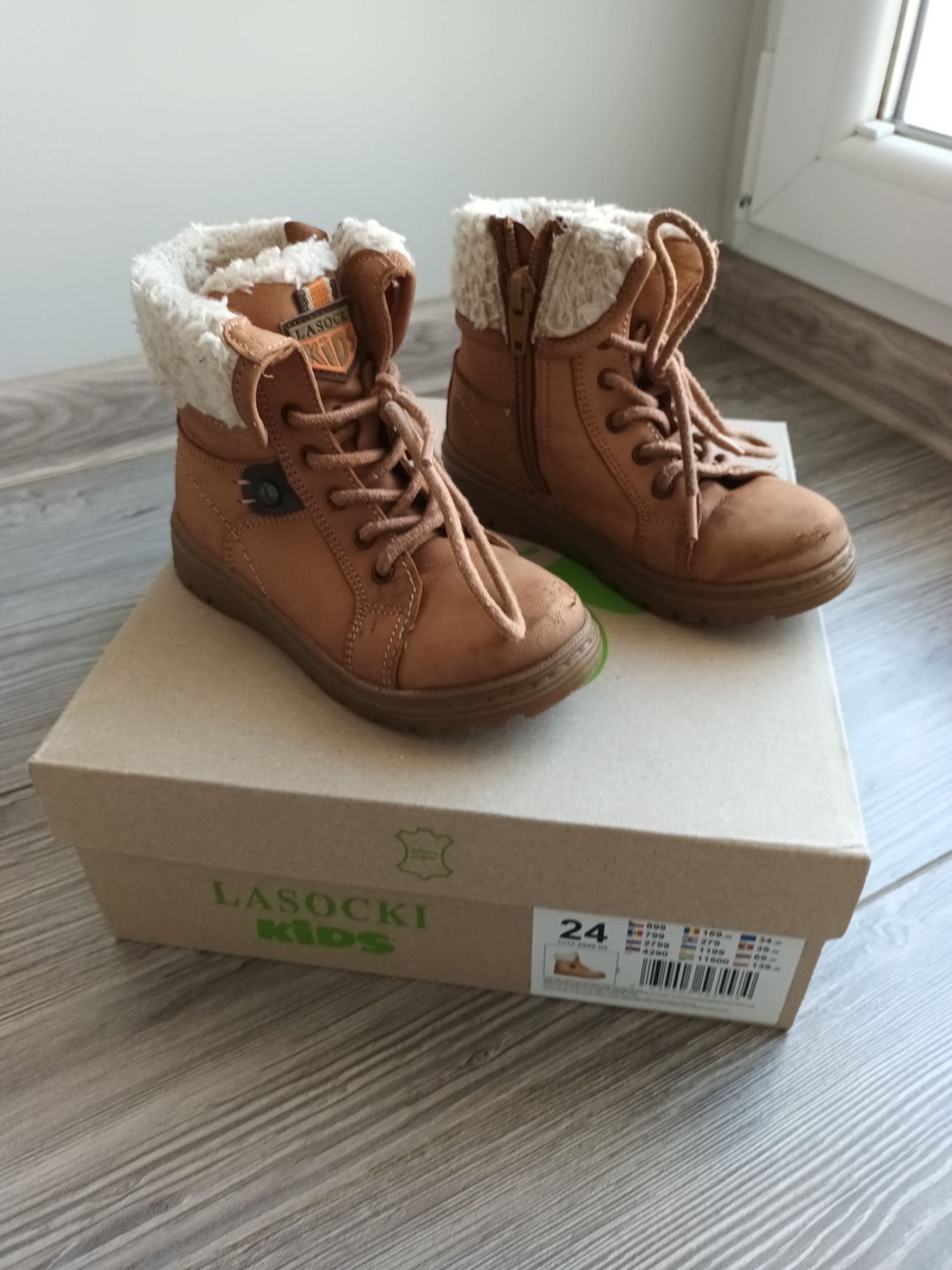 Buty zimowe rozmiar 24 Lasocki