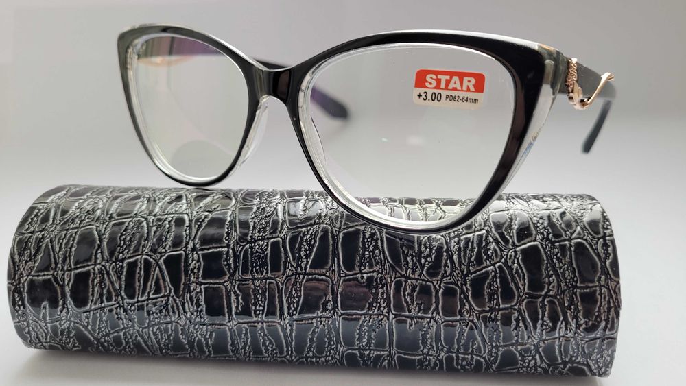 Очки женские для зрения плюс  Blueblocker в пластиковой оправе