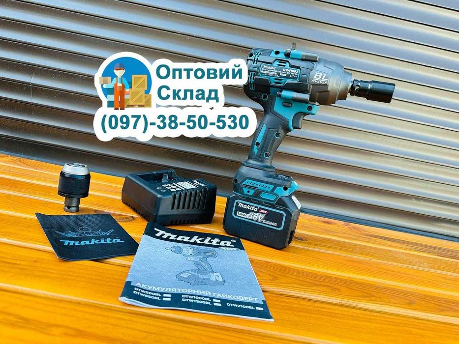 Бесщеточный аккумуляторный набор Болгарка DGA504BL Гайковерт DTW1002BL