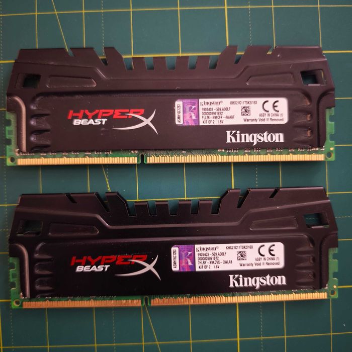 Оперативна пам'ять Kingston KHX21C11T3K2/16X DDR3-2133 (2X8GB)