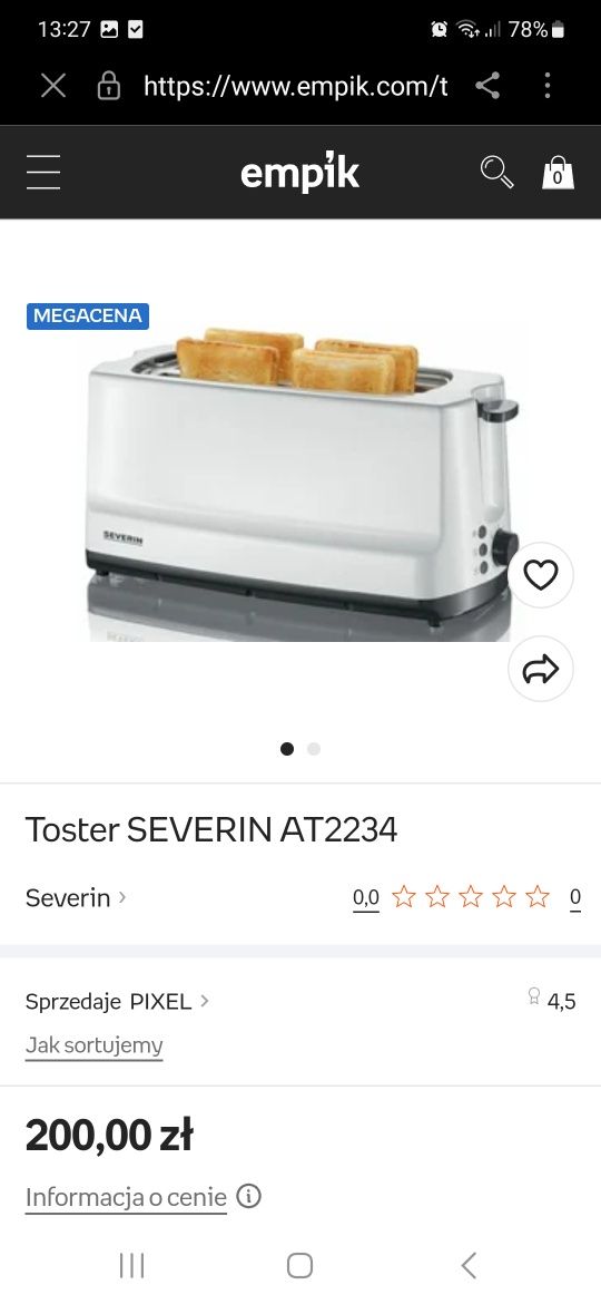 Toster Severin AT2234