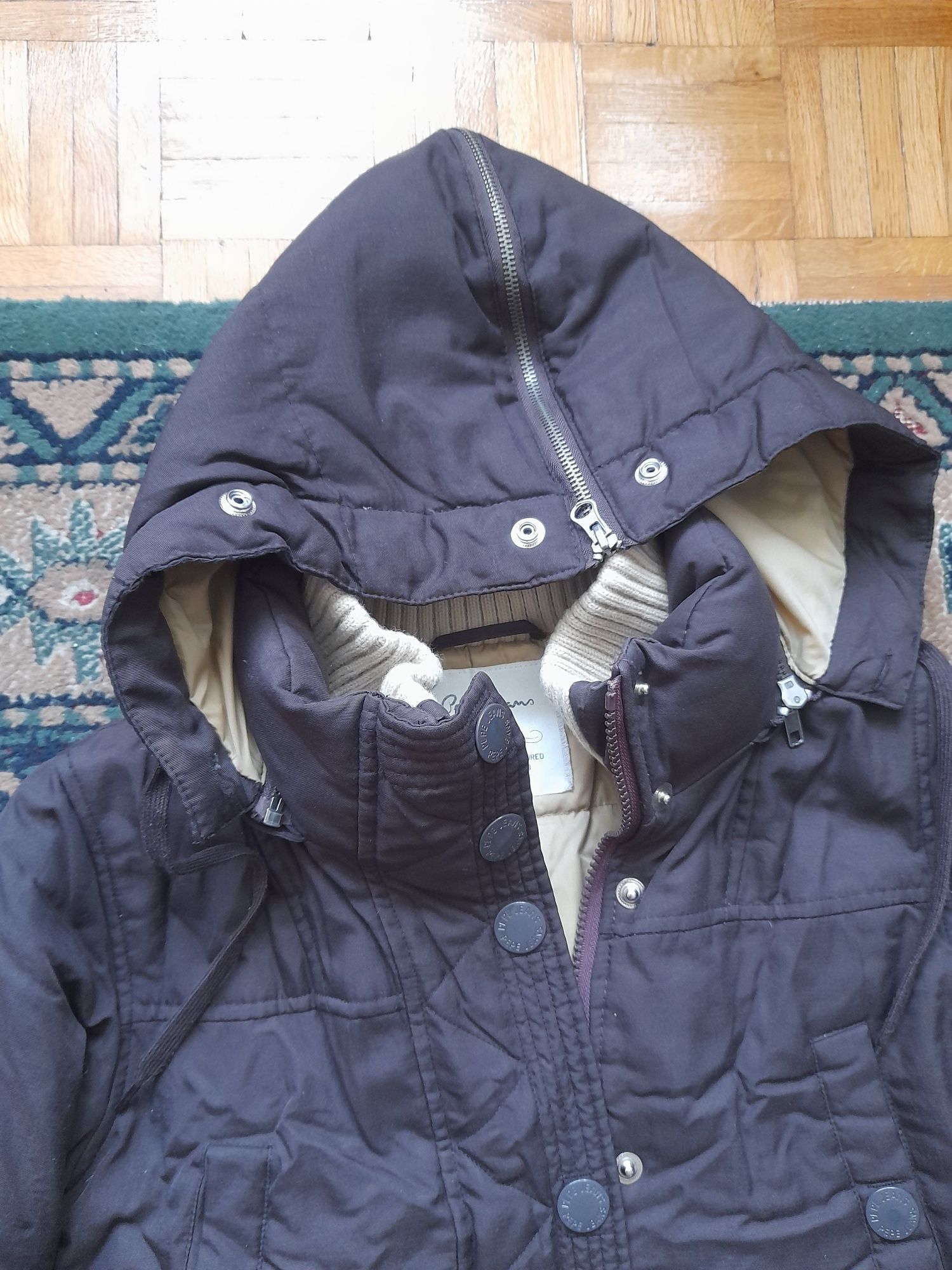 Długa kurtka/ płaszcz na zimę M