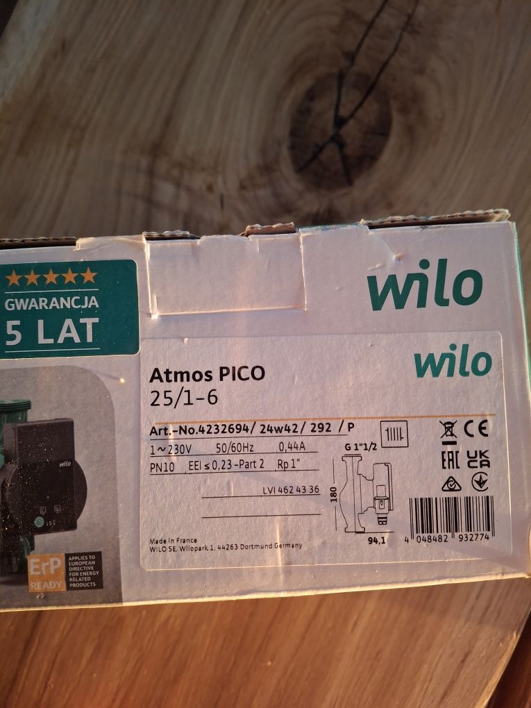 Pompa obiegową do c.o. wilo Atmos