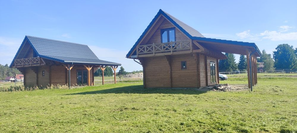 Domek drewniany z bala Nad jeziorem Stadnina koni OKAZJA