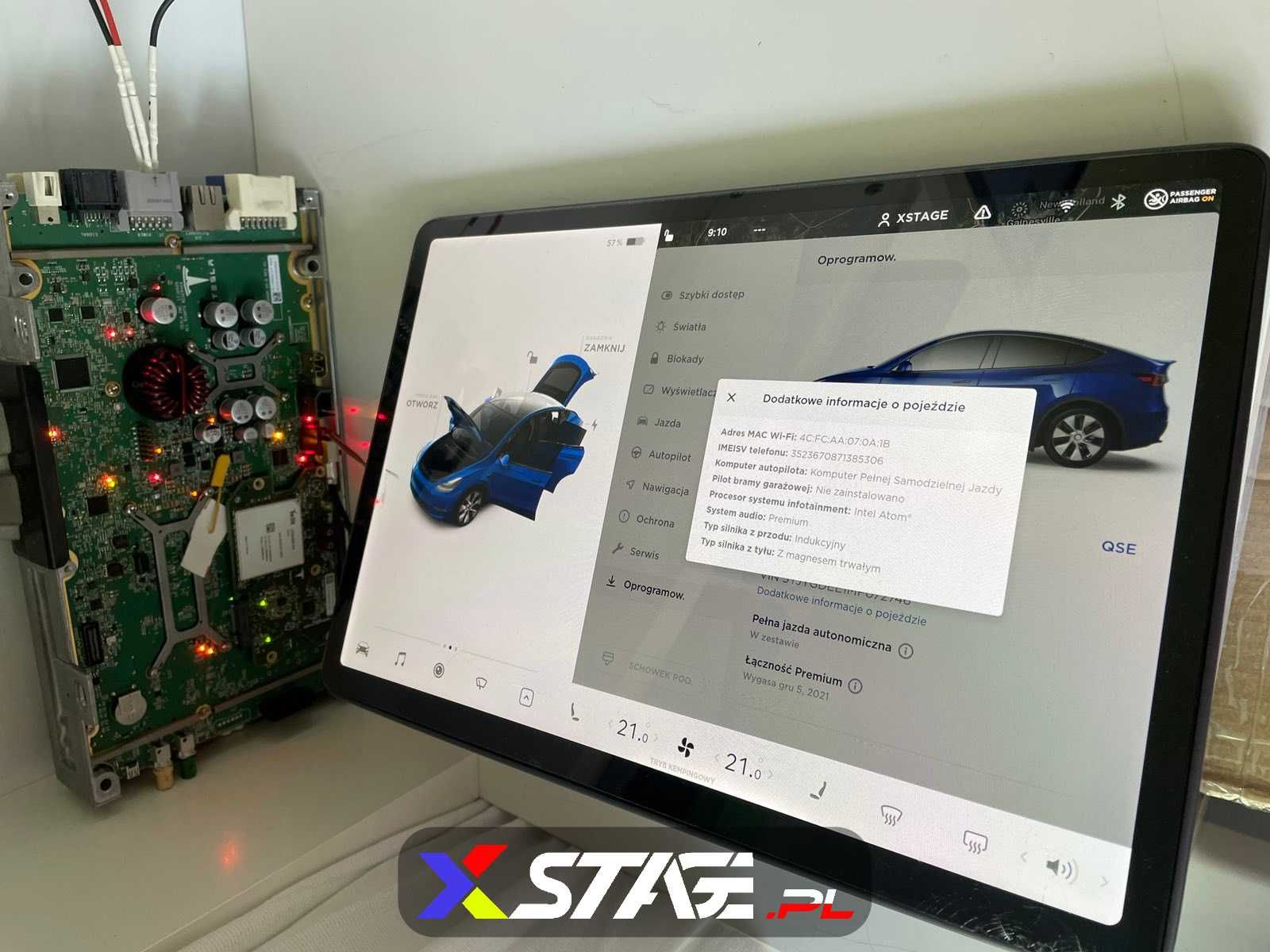 Tesla model Y 3 S X Modem EU modul LTE INTEL Europa