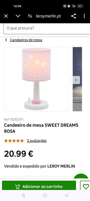 2 candeeiros infantis