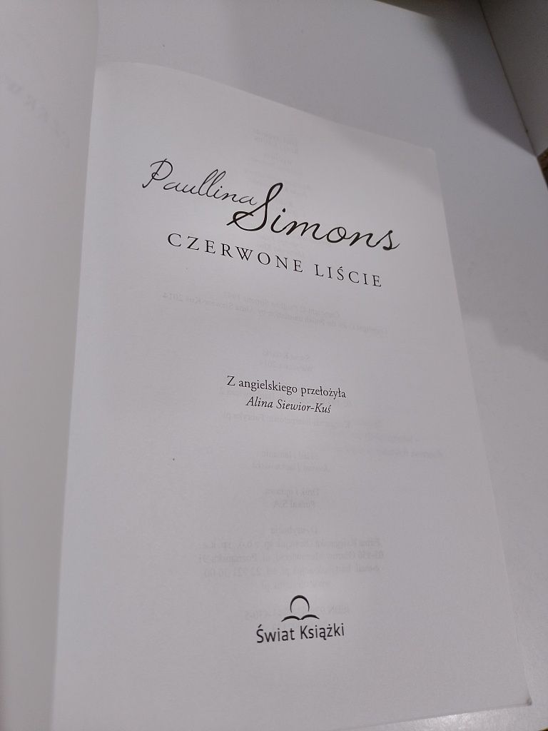 Paullina Simons Czerwone liście