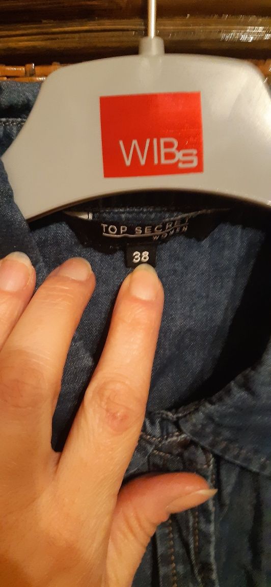 Koszula jeans 38 M Top Secret