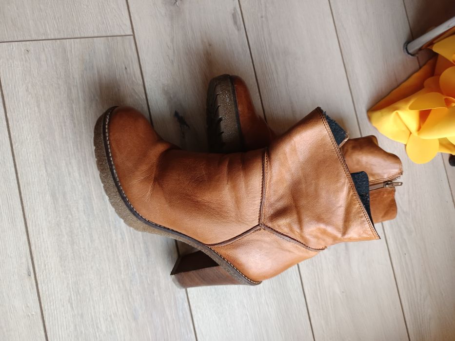 Kozaczki skórzane 39