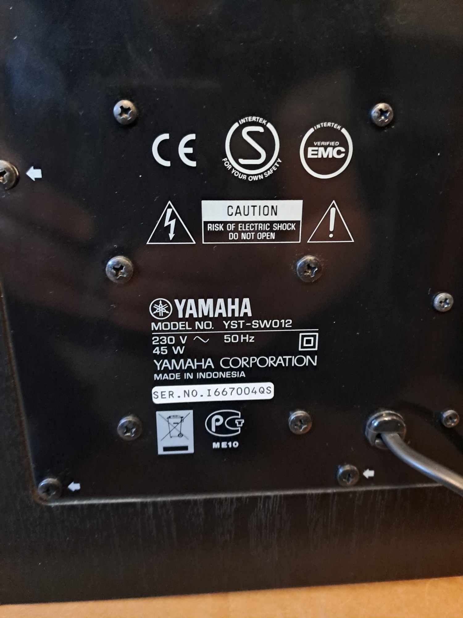 Subwoofer aktywny Yamaha Yst-Sw0 12