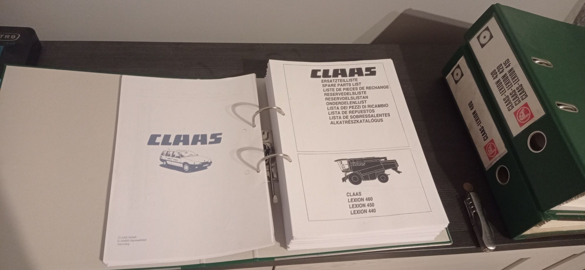 Katalog części Claas Lexion 440,450,460