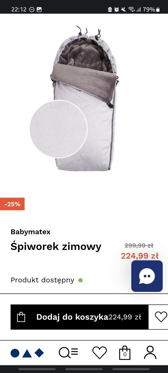 Śpiworek BabyMatex uniwersalny do wózka, spacerówki, na sanki. 100cm.