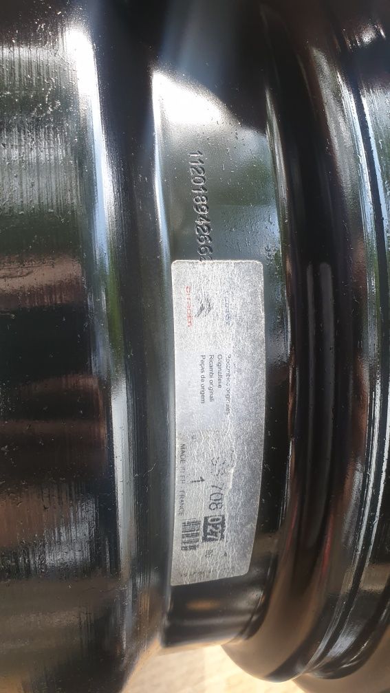 felgi stalowe 15" 5x108 6,5x15 ET 42  PEUGEOT 308 CITROËN