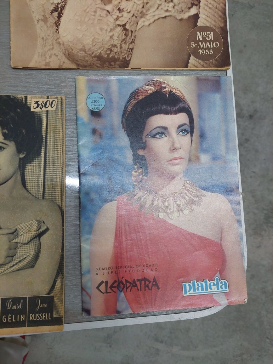 Elizabeth Taylor 7 revistas Lyz Lis antigas portuguesas