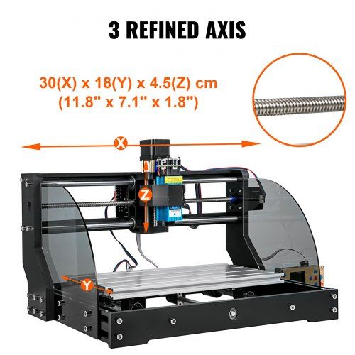 Máquina de Gravação CNC 3018 Pro Max com Laser de 5500mW