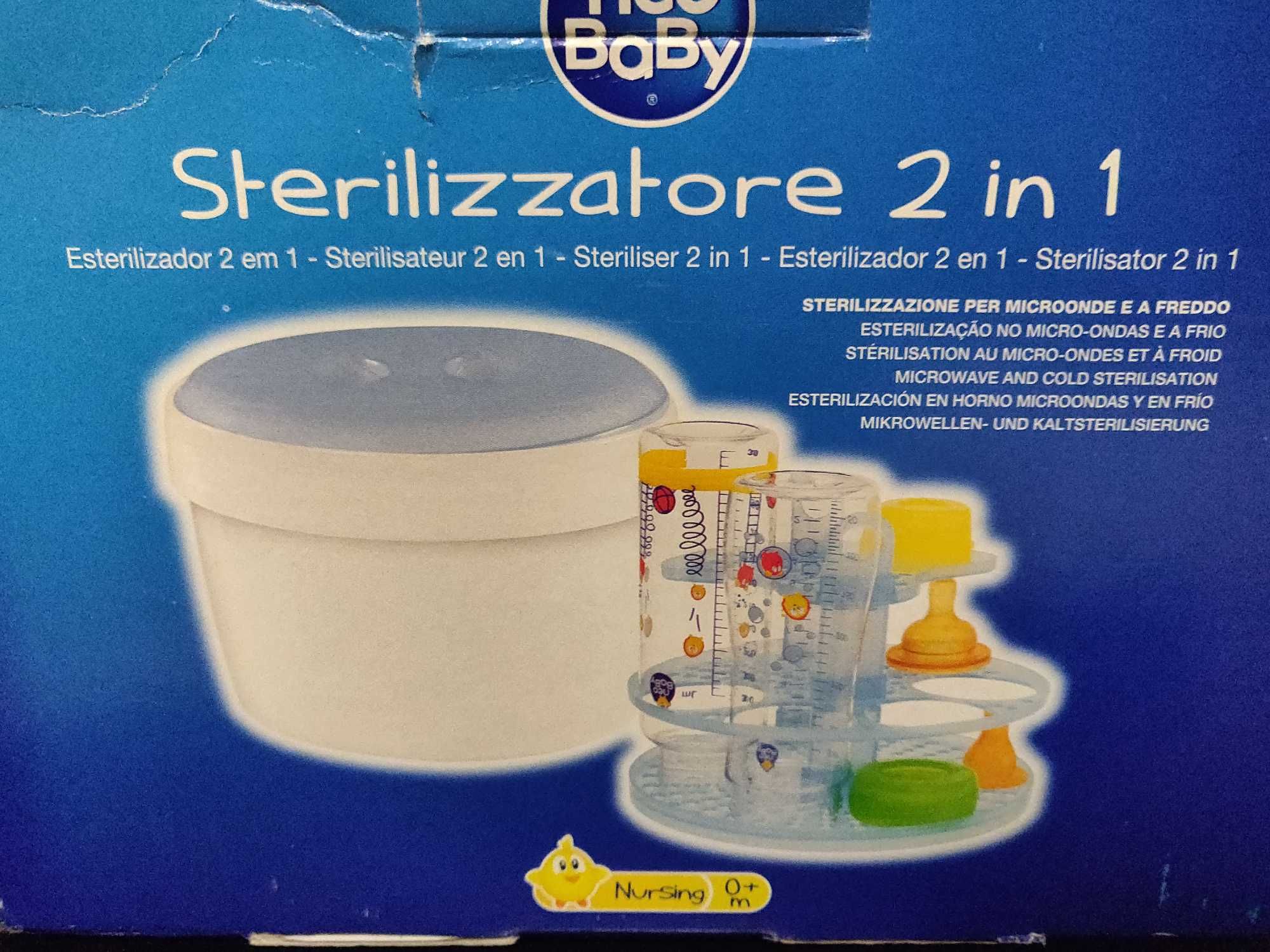 esterelizador de biberões Neo Baby 2 em 1 (microondas e a frio)