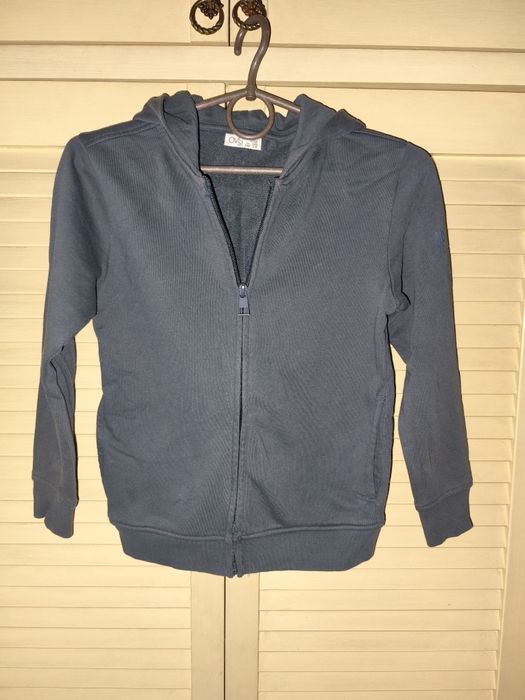 Кофта на хлопчика з капюшоном та замком блискавка зріст 128 см 7-8 р