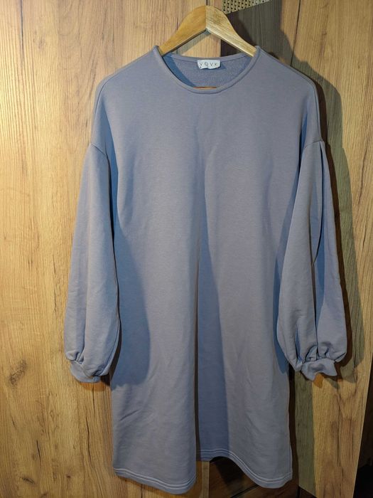 Сукня Vovk S-M, трикотажна, з кишенями, сіра