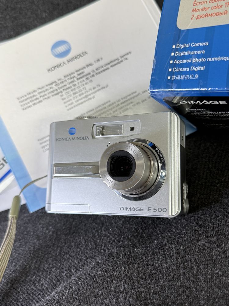Konica Minolta Dimage E500 – Klasyka cyfrowej fotografii!