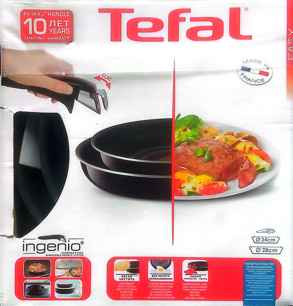 Tefal Ingenio zestaw dwóch patelni z rączką