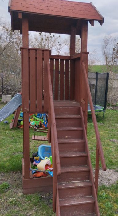 Plac zabaw drewniany
