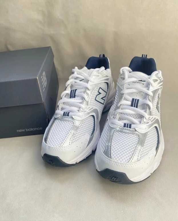 New Balance 530 White Silver Navy 39