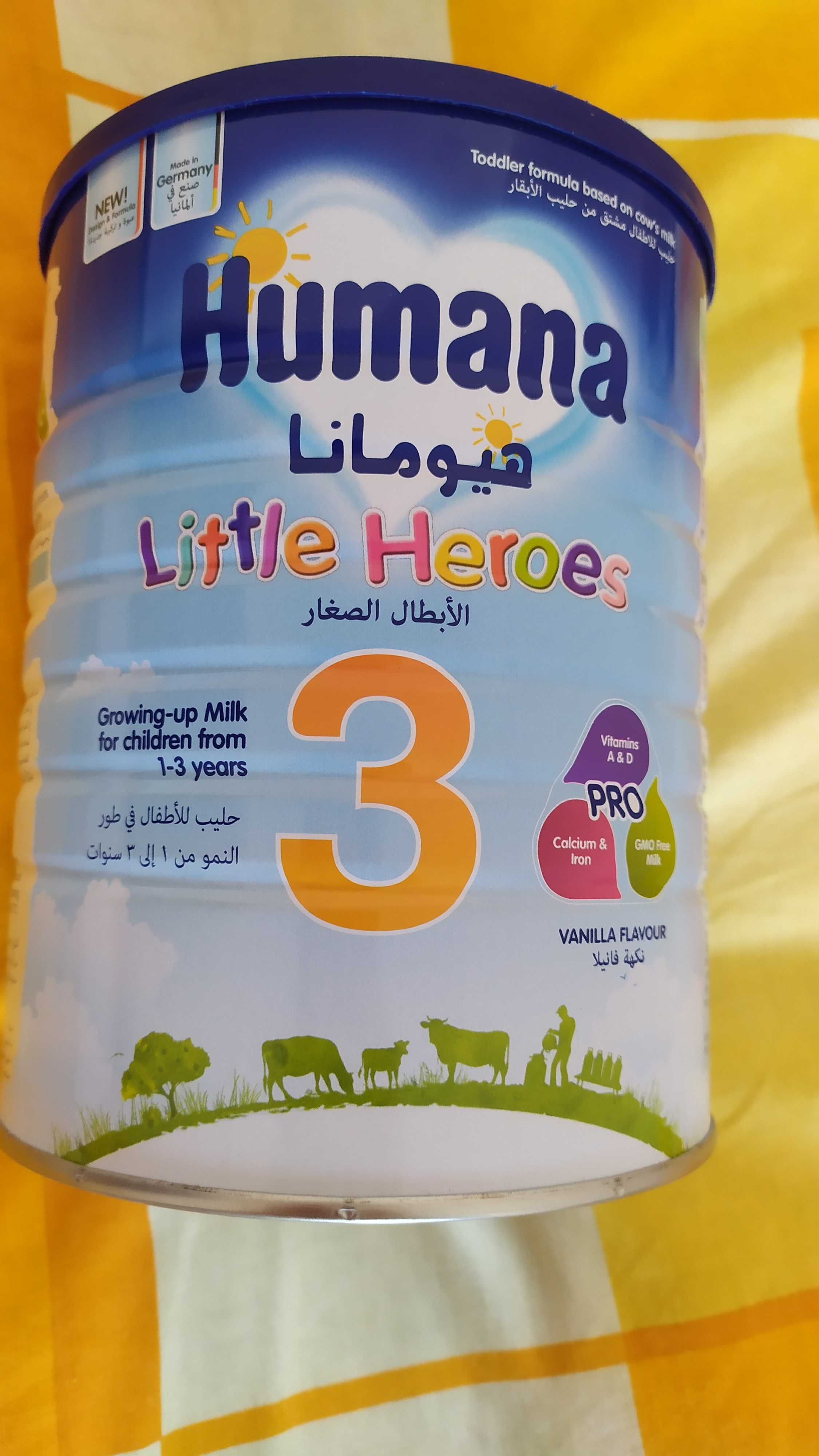 Humana 3 вага 900 грам Little heroes смесь, дитяче молоко Германия