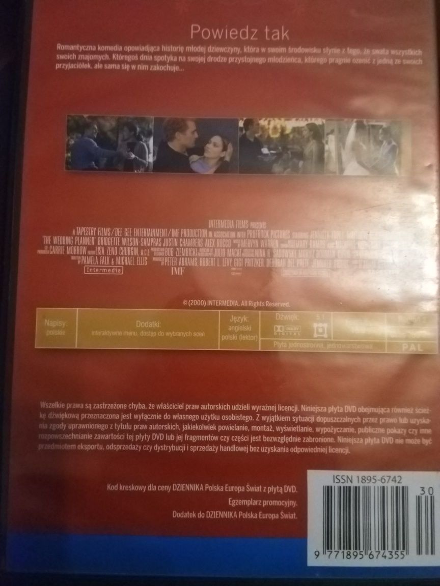 Powiedz tak film dvd Jennifer Lopez