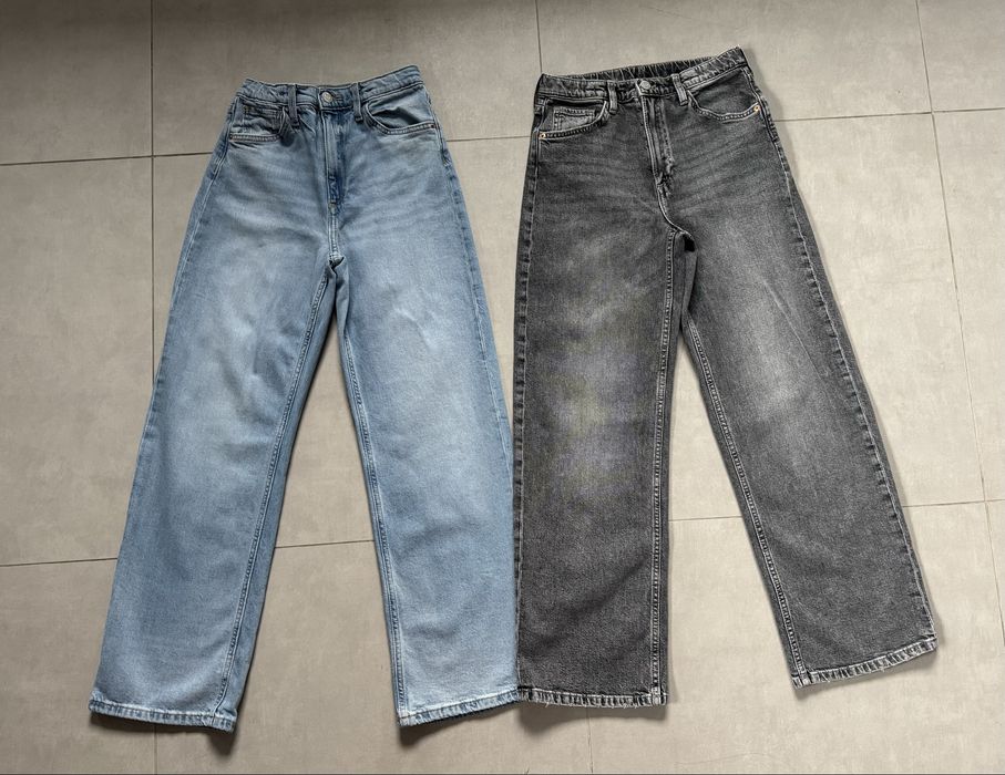 Jeansy H&M wide leg 2 pary