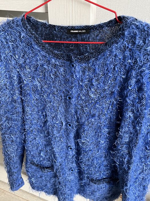 Синій кардиган-травка розмір XL, oversize one size