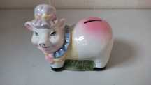 Porcelanowa świnka skarbonka