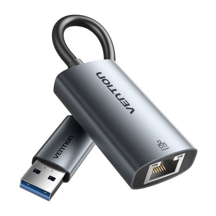 Adapter Vention USB-A + USB-C do Gigabit Ethernet 0.15m