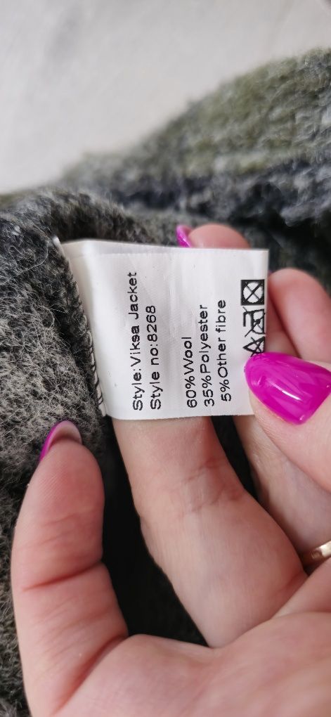 Noella kurtka koszulowa r. XS/S/M koszula wełna