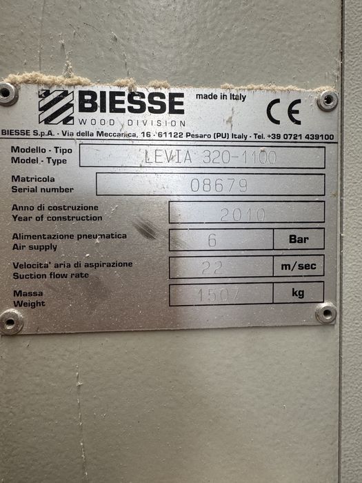 Szlifierka szerokotasmowa Biesse levia 1100 mm trzewik sekcyjny
