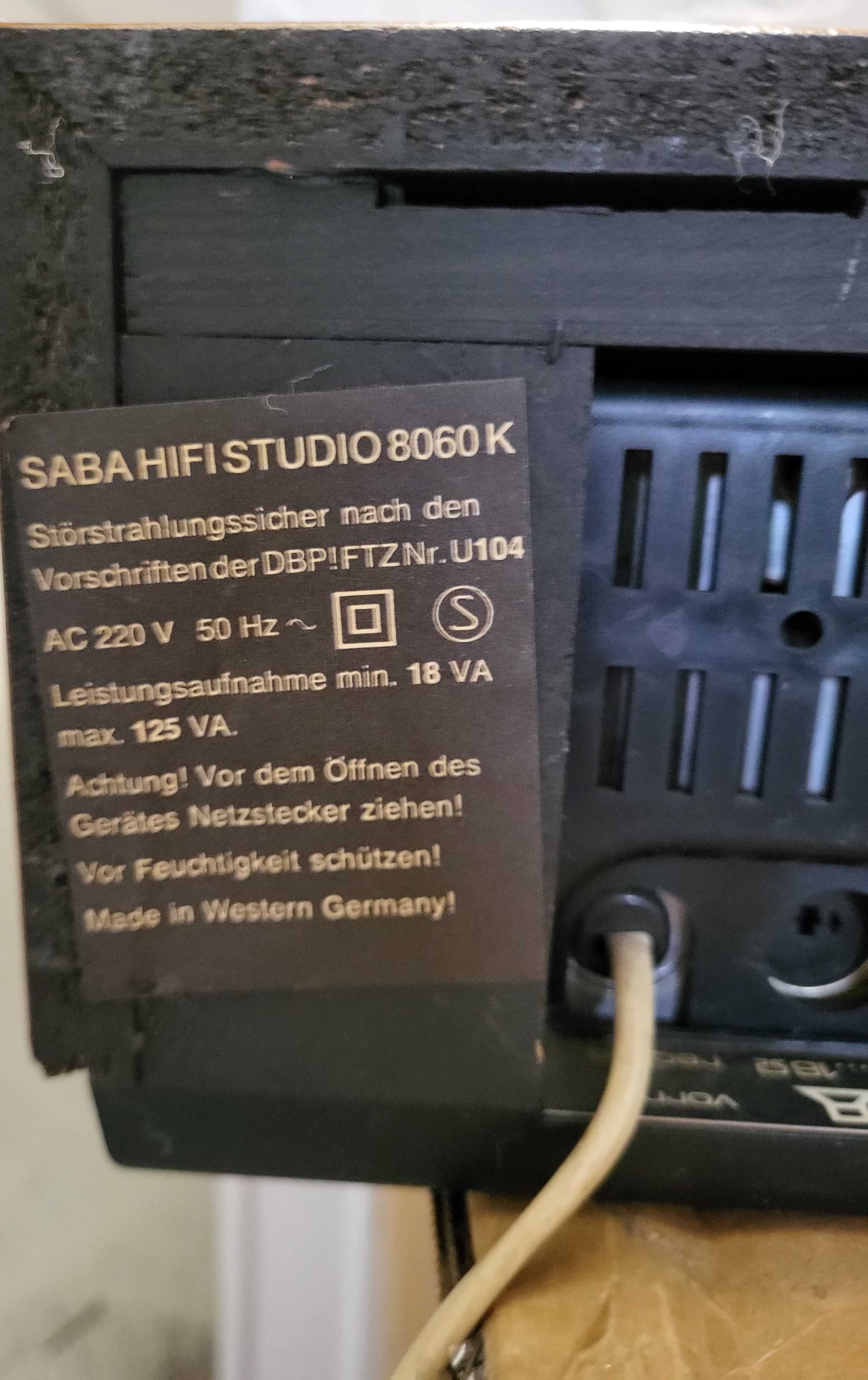 amplituner Saba hifi studio 8060 radio wzmacniacz