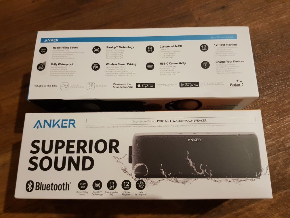 НОВАЯ! Блютуз колонка Anker Soundcore Boost 20W, влагозащита IPX7