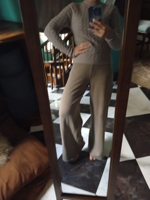 Вязанный костюм 2ка с палаццо Турция Zara