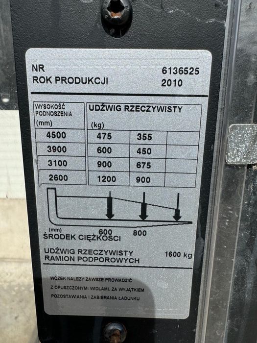 BT Toyota SWE120L Triplex 4.50m jak nowy 950 mth