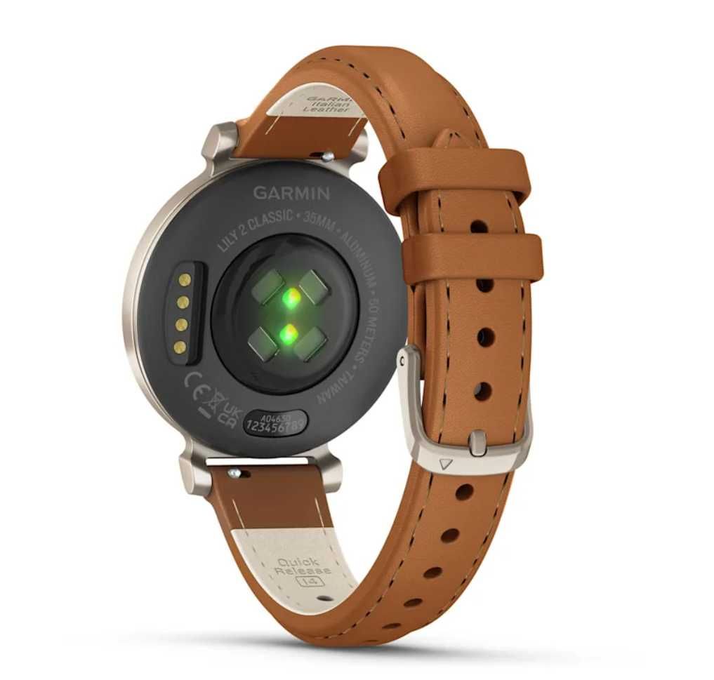 Garmin Lily 2 Classic Cream Gold шкіряним ремінцем 010-02839-02