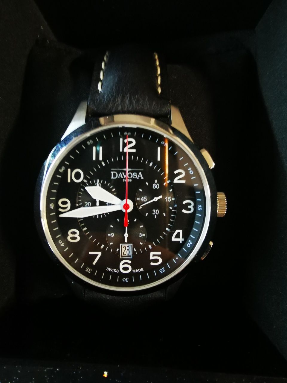 Zegarek NOWY Davosa Metropolitan Black Chrono