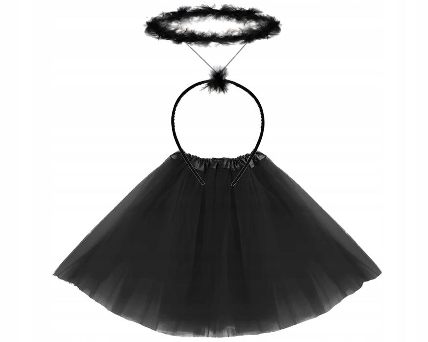 zestaw strój retro spódniczka opaska fifka przebran karnawał halloween