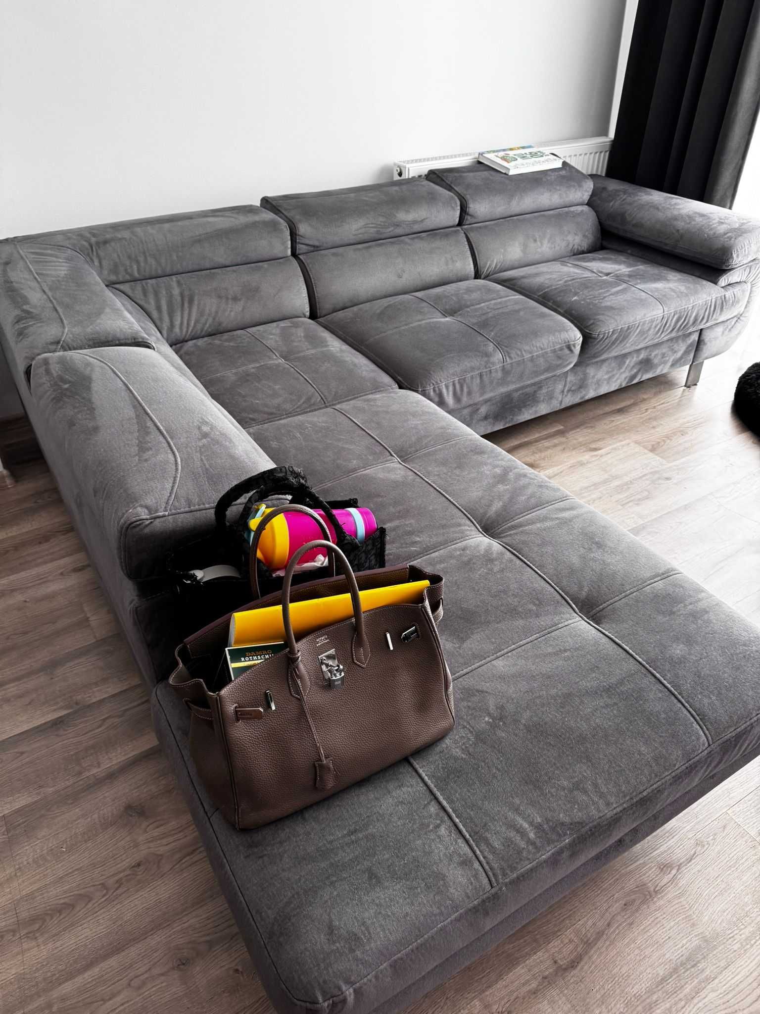 Nowoczesny narożnik kanapa sofa rogówka z funkcją spania POLECAM