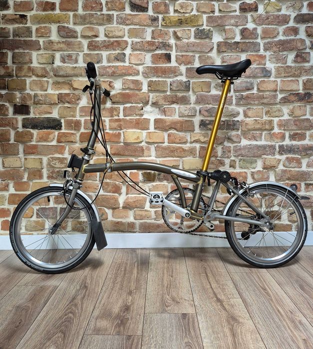 Brompton S2L-X (P-Line) w kolorze -  Raw Lacquer Titanium