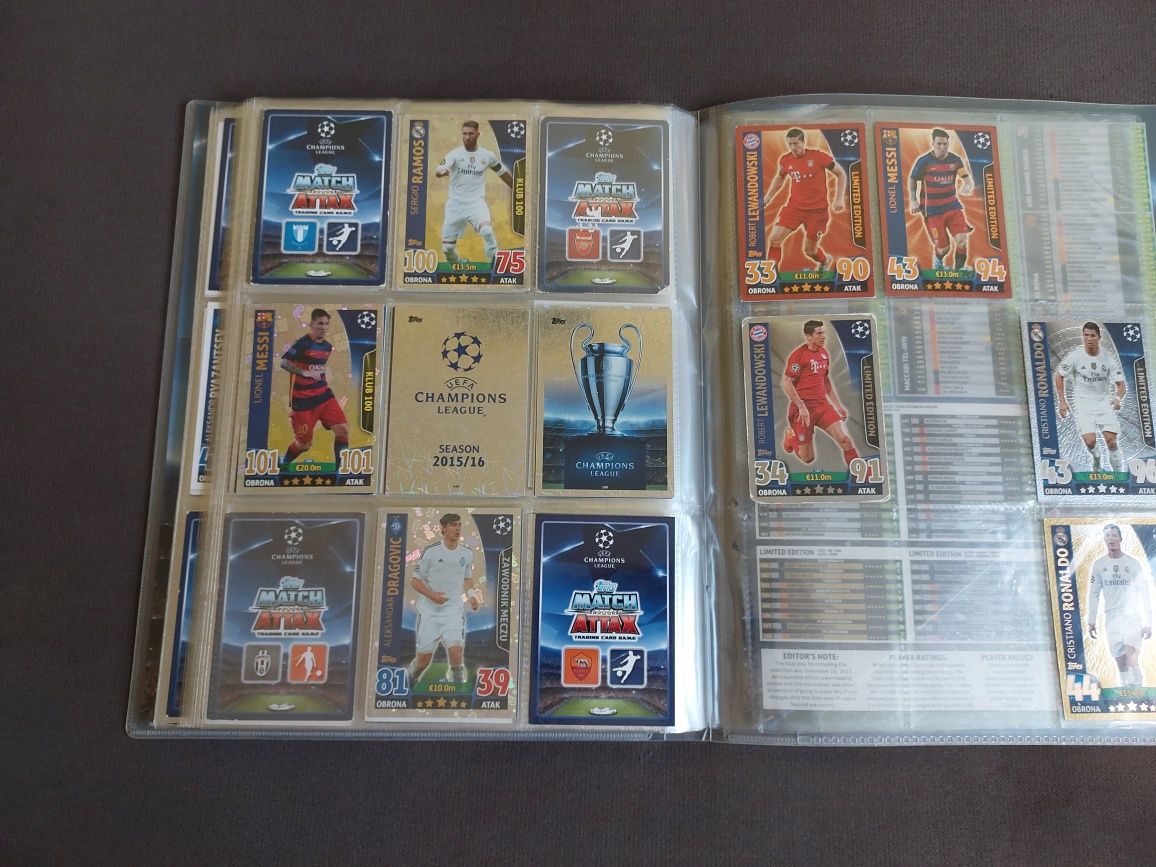 Album+333 różne karty Match Attax 2015/16 Champions League