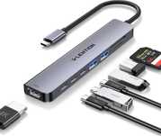 LENTION 8w1 Koncentrator USB C z HDMI 4 K60 Hz, transmisja danych 5