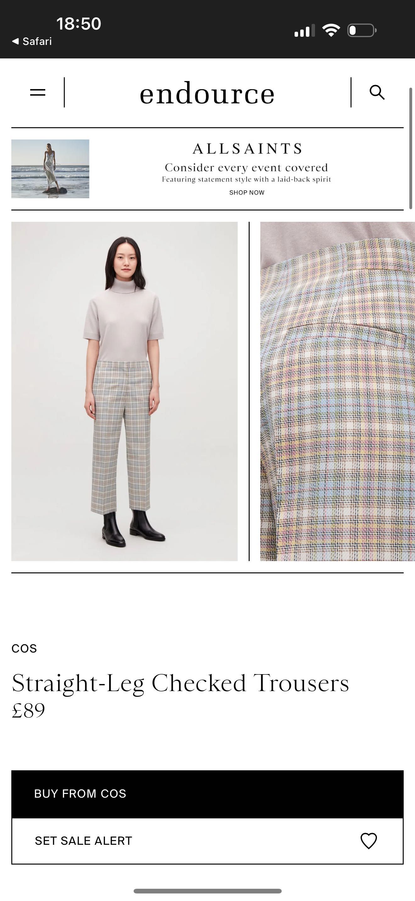 Вовняні брюки Cos