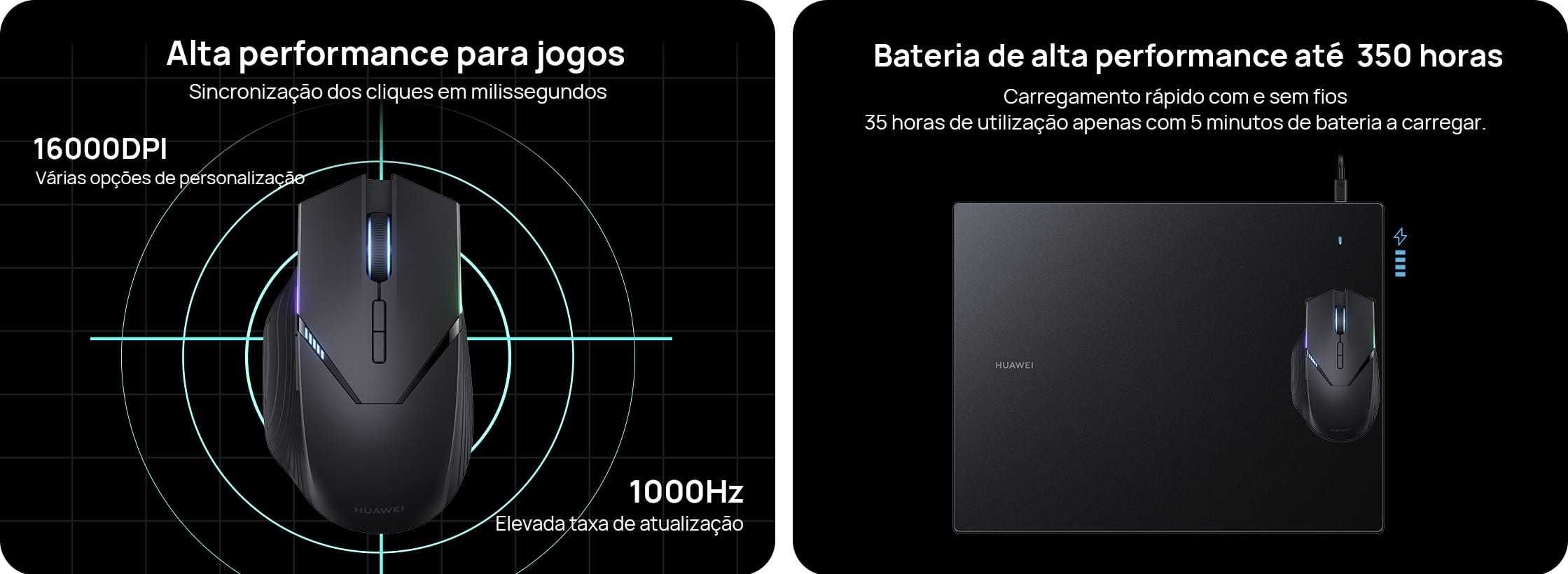 HUAWEI Rato Wireless Mouse GT Preto [SELADO]