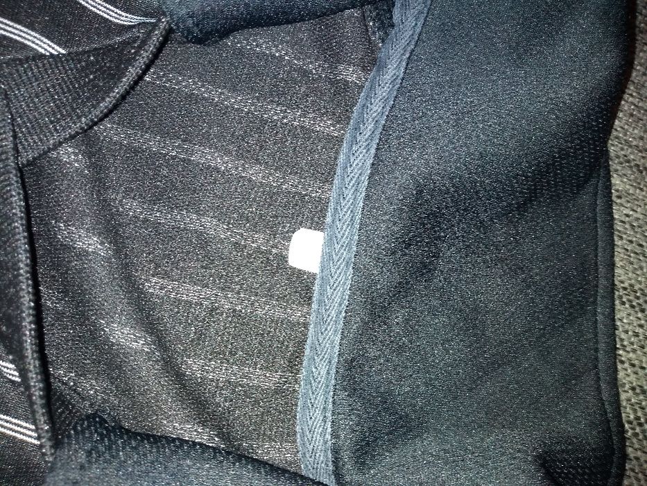 Koszulka sędziowska Adidas czarna w paski krótki rękaw